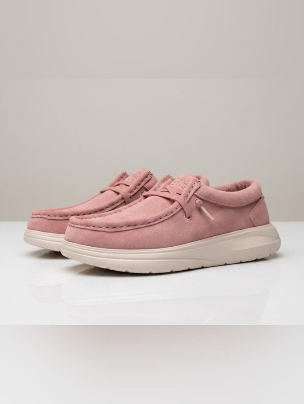 NEW! Hey Dude Women’s Suede Moccasin Slip-On in Dusty Rose sz 7